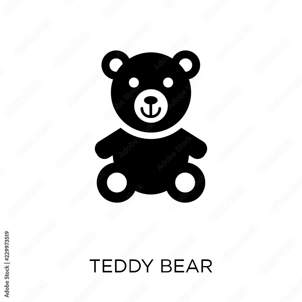 Teddy bear icon. Teddy bear symbol design from Birthday and Party collection. Stock Vector
