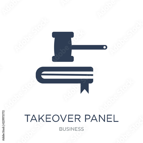 Takeover Panel icon. Trendy flat vector Takeover Panel icon on white background from business collection