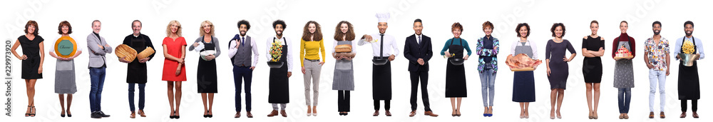 Group of people with food