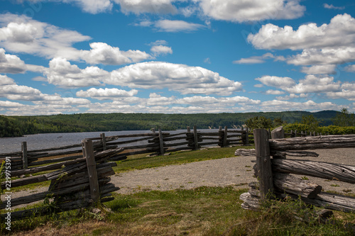 cedar fence in a park © peter