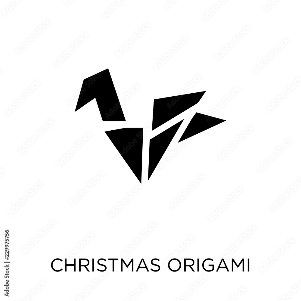 christmas Origami icon. christmas Origami symbol design from Christmas collection. christmas Origami icon. christmas Origami symbol design from Christmas collection.