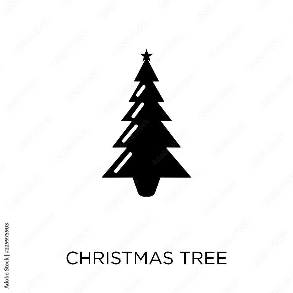 Christmas tree icon. Christmas tree symbol design from Christmas collection.