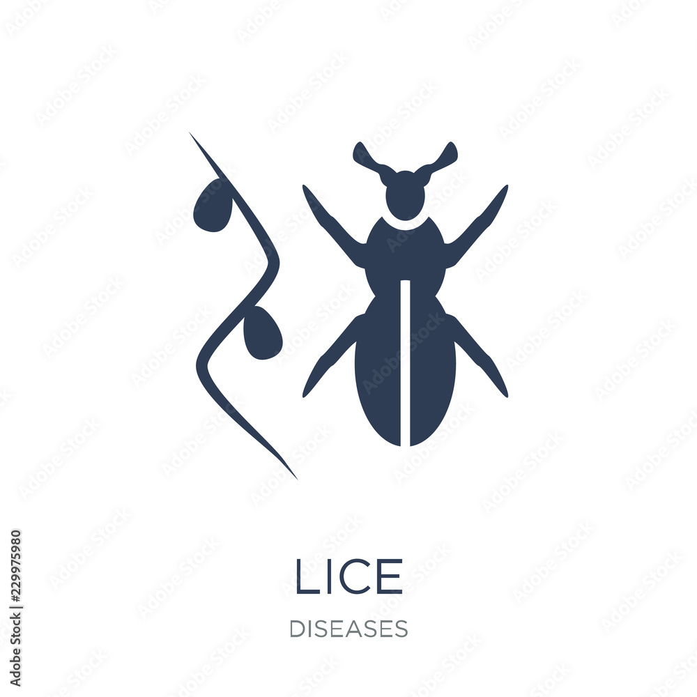 Lice Icon Lice icon. Trendy flat vector Lice icon on white background from ...