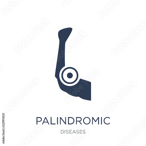 Palindromic rheumatism icon. Trendy flat vector Palindromic rheumatism icon on white background from Diseases collection