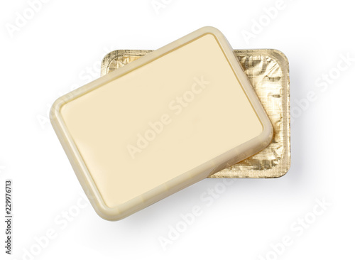 container for butter, melted cheese or margarine spread.