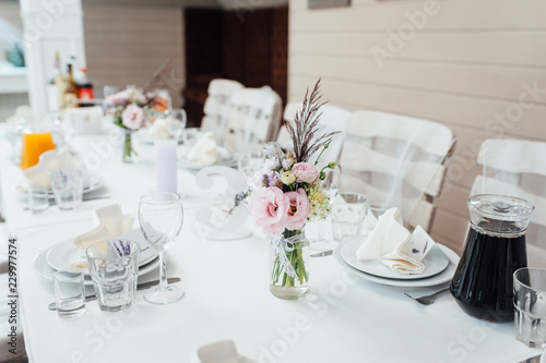 Wedding decoration with flowers and vintage elements © ruslan_shramko