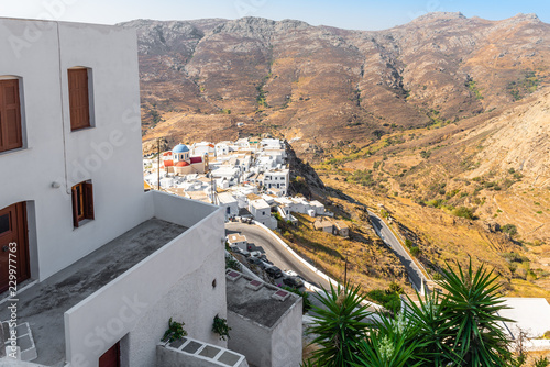 Serifos island with lovely hills and beautiful whitewashed houses. Cyclades, Greece