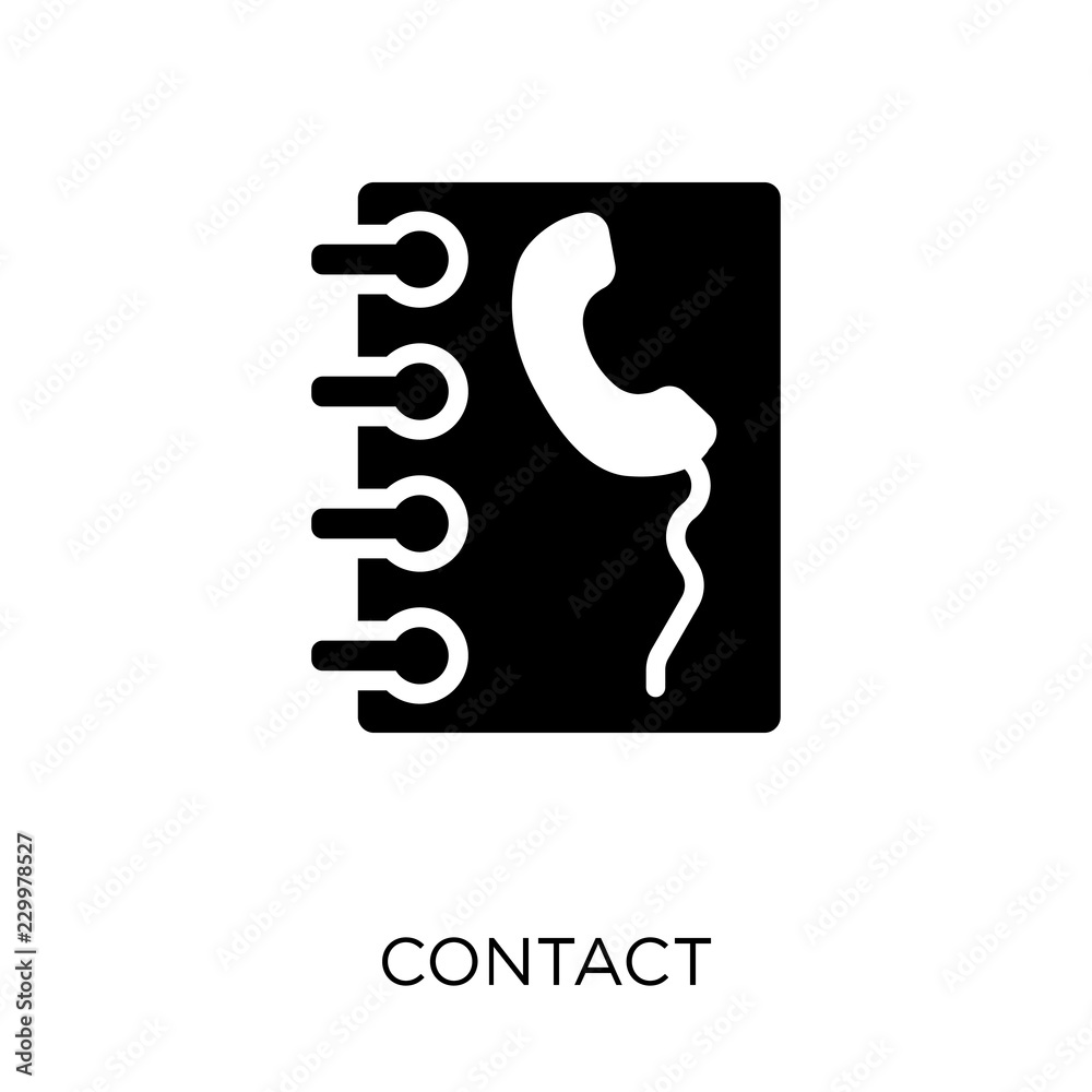 Contact icon. Contact symbol design from Communication collection. Contact icon. Contact symbol design from Communication collection.