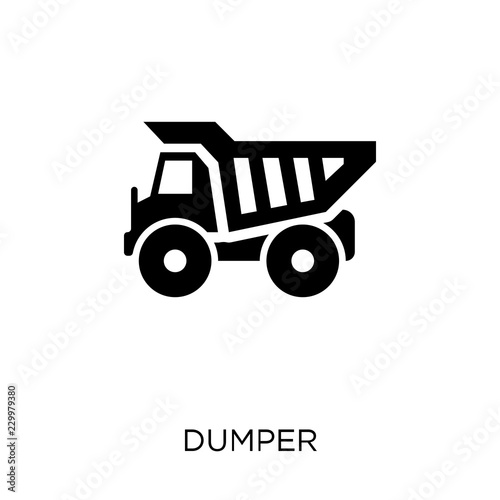 Dumper icon. Dumper symbol design from Construction collection.