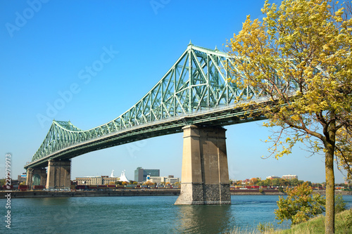 Jacques Cartier bridge in Montreal in Canada photo