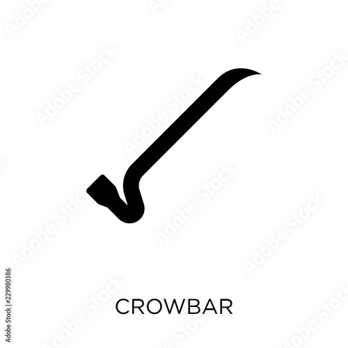 Crowbar icon. Crowbar symbol design from Construction collection.