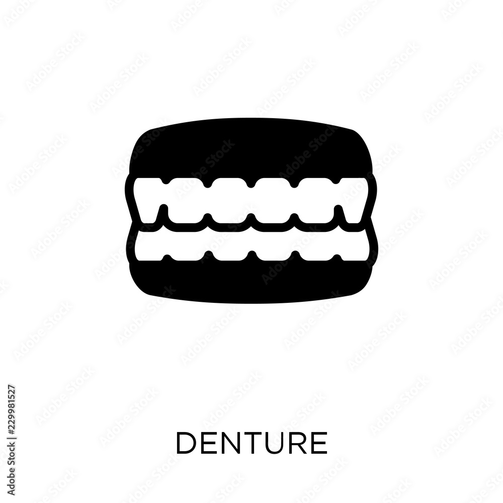 Denture icon. Denture symbol design from Dentist collection. Denture icon. Denture symbol design from Dentist collection.