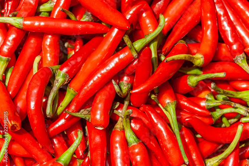 Wallpaper Mural A pile of hot red peppers with green stems. Torontodigital.ca
