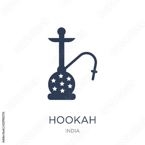 Hookah icon. Trendy flat vector Hookah icon on white background from india collection
