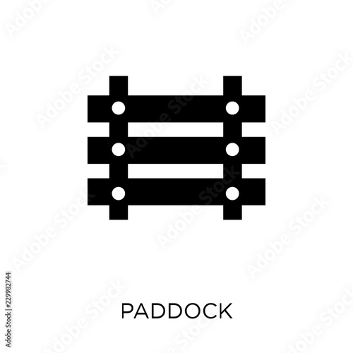 Paddock icon. Paddock symbol design from Desert collection.