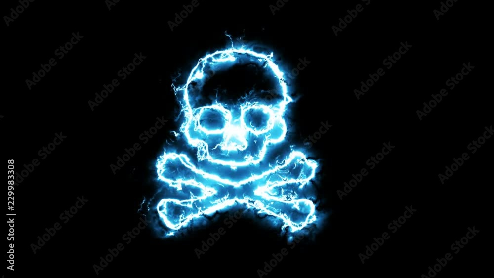 Danger sign, silhouette in a glowing energy aura. Two colors to choose from Danger sign, silhouette in a glowing energy aura. Two colors to choose from
