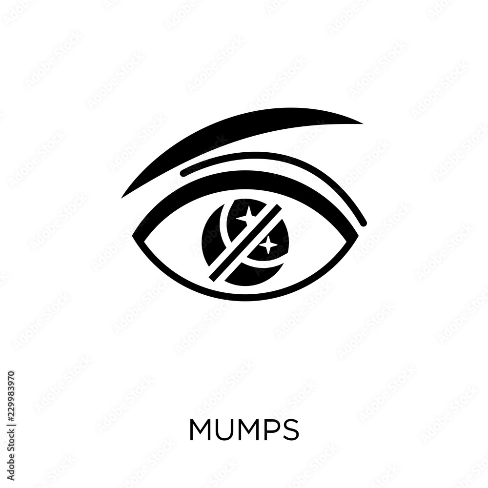 Obraz premium Mumps icon. Mumps symbol design from Diseases collection.