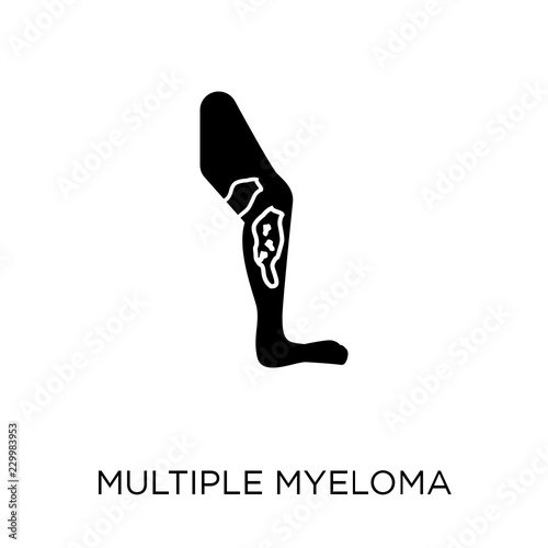 Multiple myeloma icon. Multiple myeloma symbol design from Diseases collection.