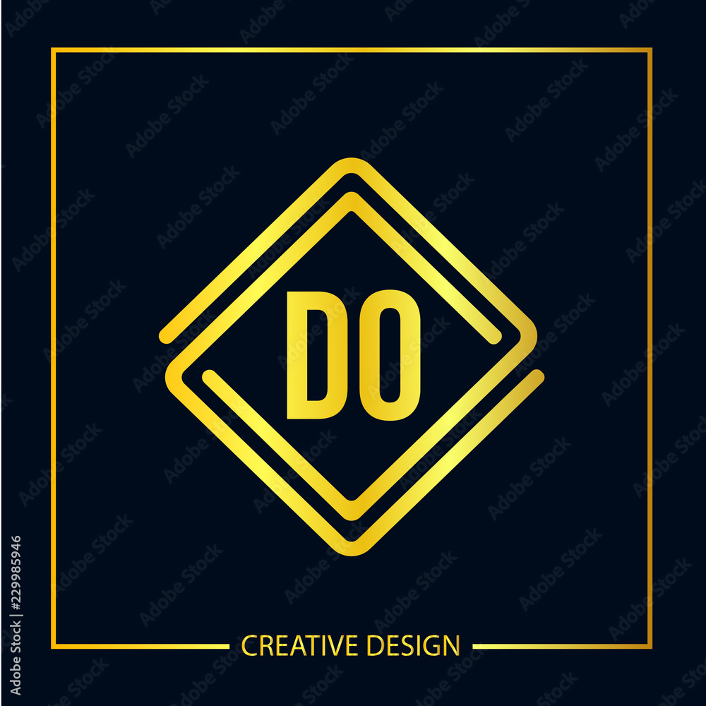Initial Letter DO Logo Template Design Initial Letter DO Logo Template Design