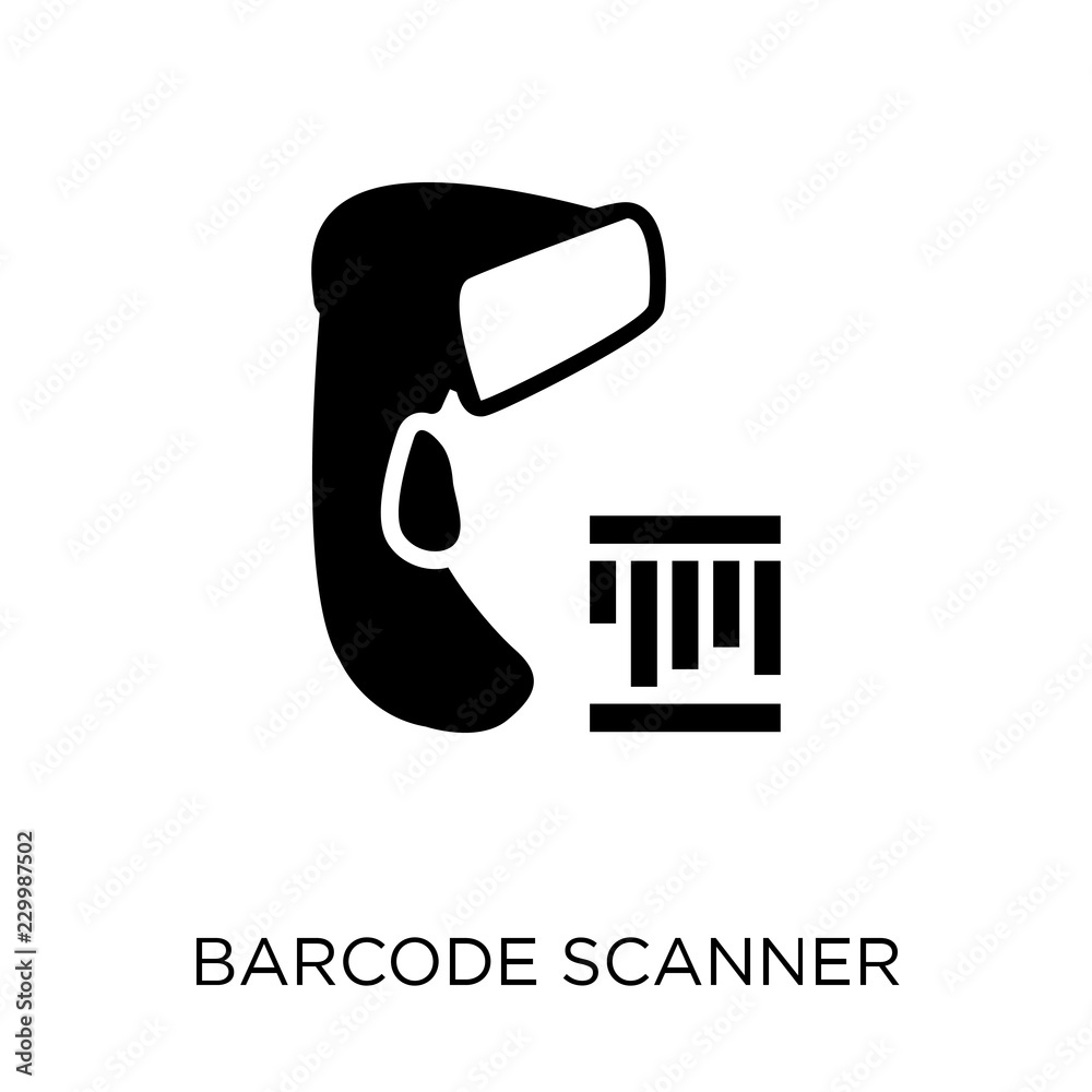 Vettoriale Stock Barcode scanner icon. Barcode scanner symbol design from  Electronic devices collection. Simple element vector illustration. Can be  used in web and mobile. | Adobe Stock