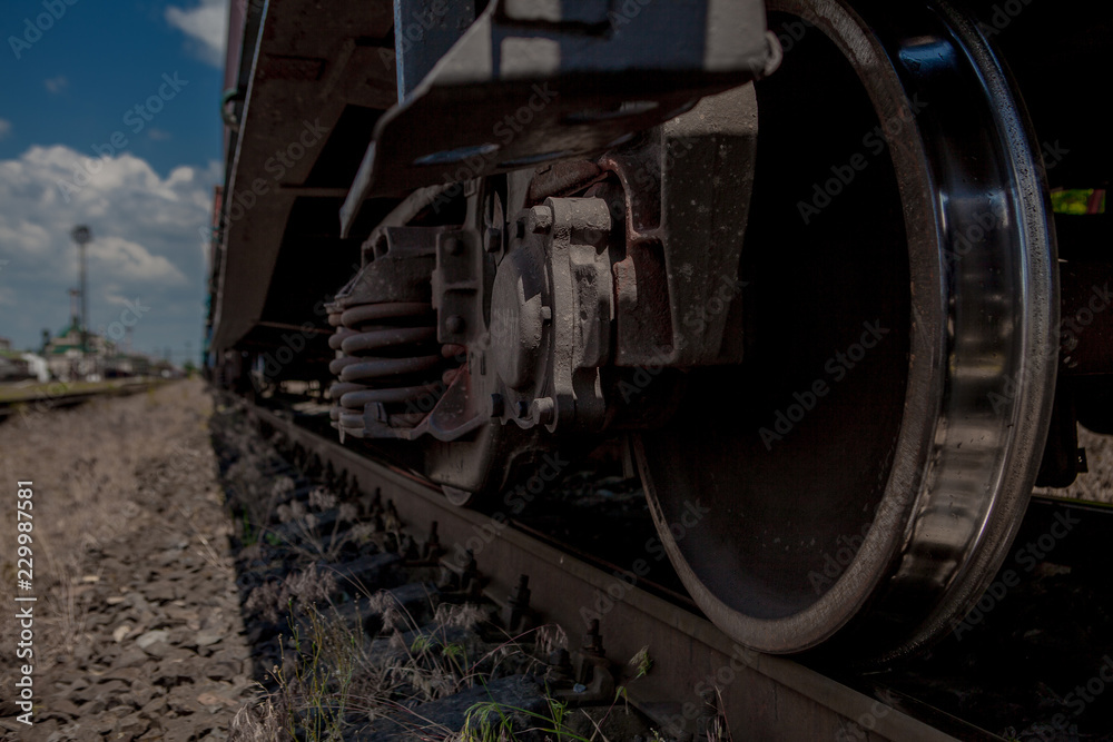 custom made wallpaper toronto digitalWheel train While parked at the station Focus on the wheel