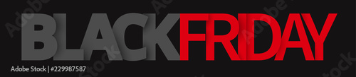 Black friday sale promotion banner. Advertising for shop.
