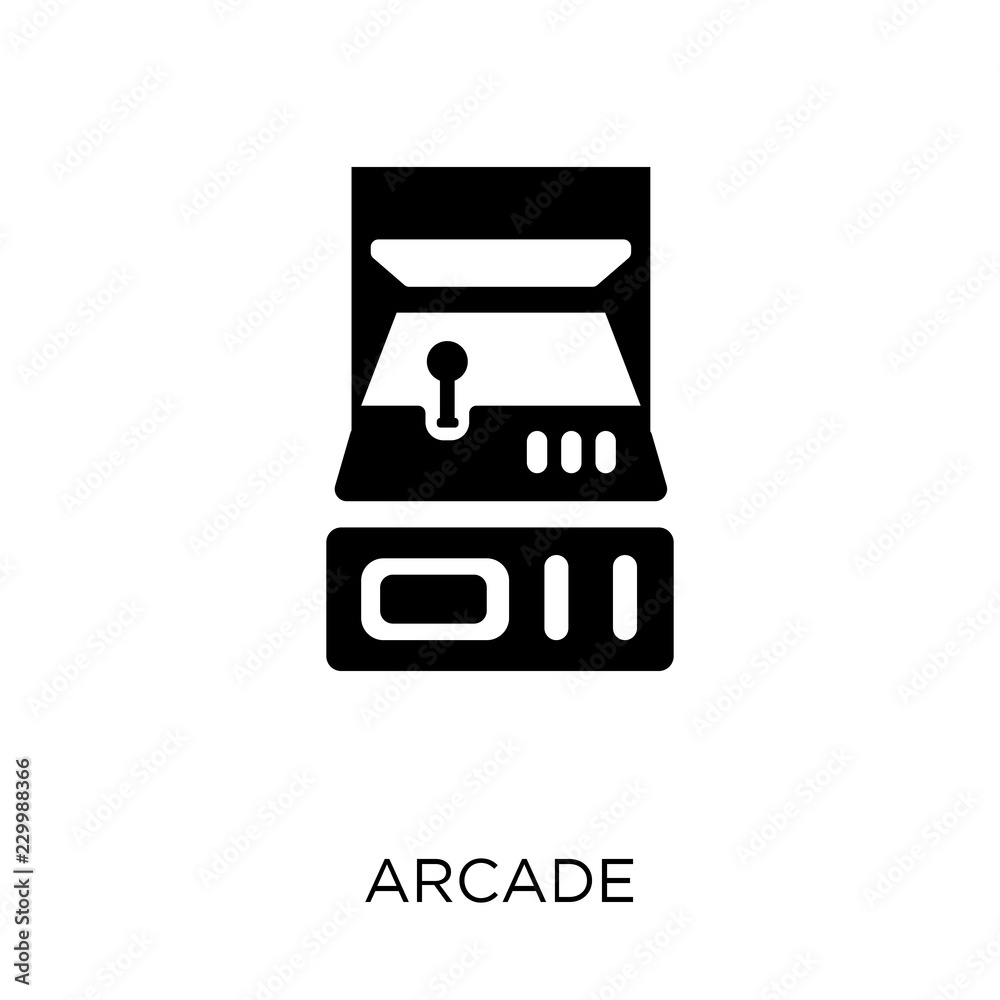 Arcade icon. Arcade symbol design from Entertainment collection. Simple element vector illustration. Can be used in web and mobile. Arcade icon. Arcade symbol design from Entertainment collection. Simple element vector illustration. Can be used in web and mobile.