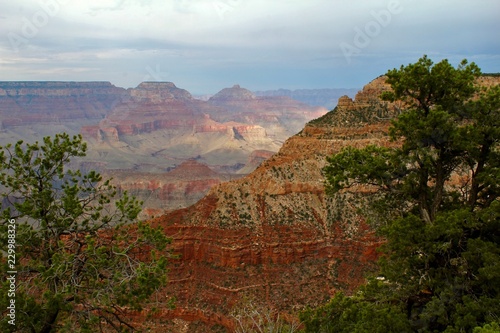 The Grand Canyon is a gorge of the Colorado River, which is considered one of the Wonders of the World, USA, Arizona, August 1, 2017,