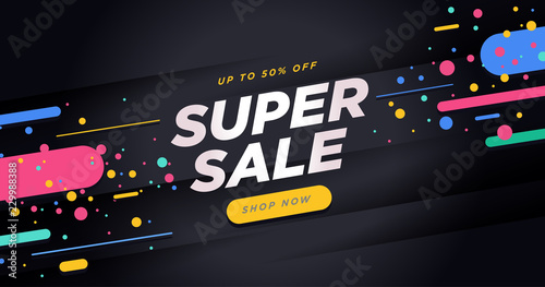 Black Friday sale banner. Social media vector illustration template for website and mobile website development, email and newsletter design, marketing material.