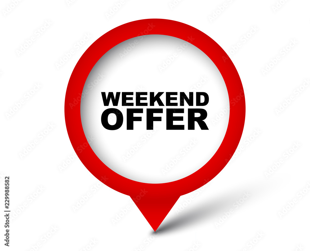 red vector banner weekend offer red vector banner weekend offer