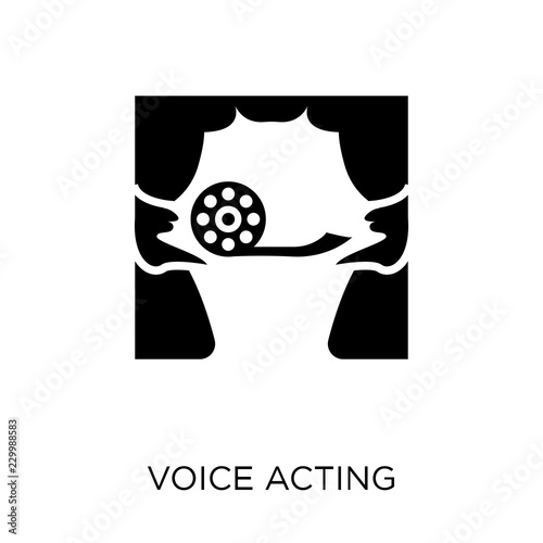 voice acting icon. voice acting symbol design from Entertainment collection. Simple element vector illustration. Can be used in web and mobile.