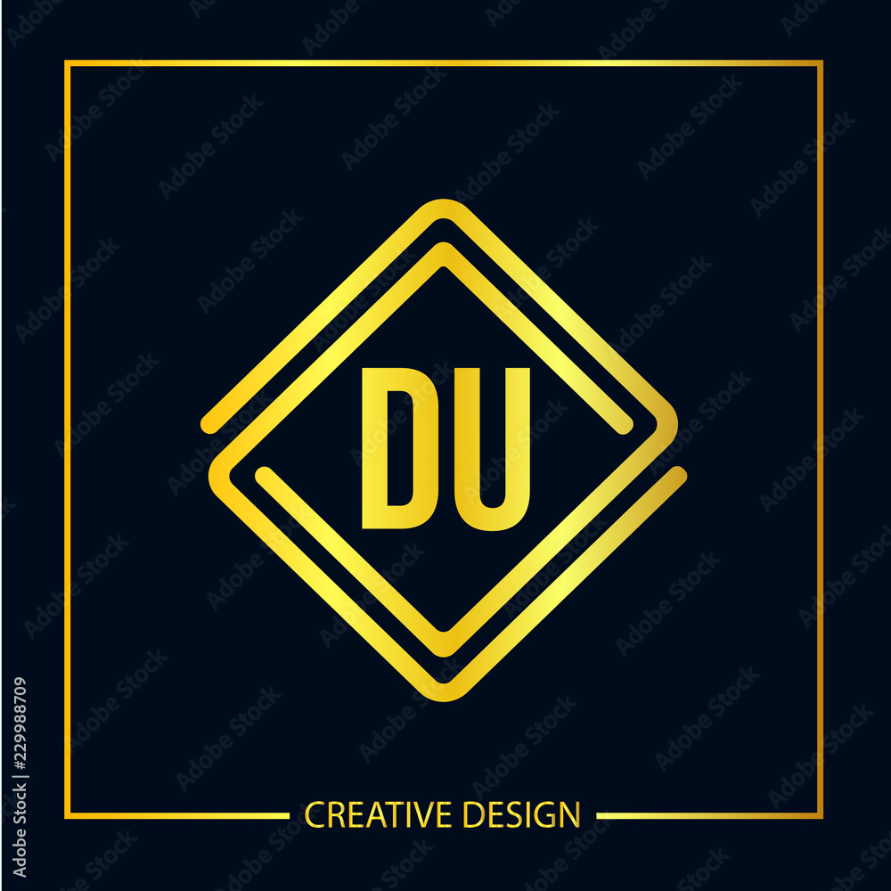 Initial Letter DU Logo Template Design Initial Letter DU Logo Template Design