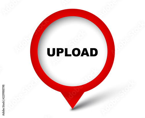 Free Download red vector banner upload - GFXLoad