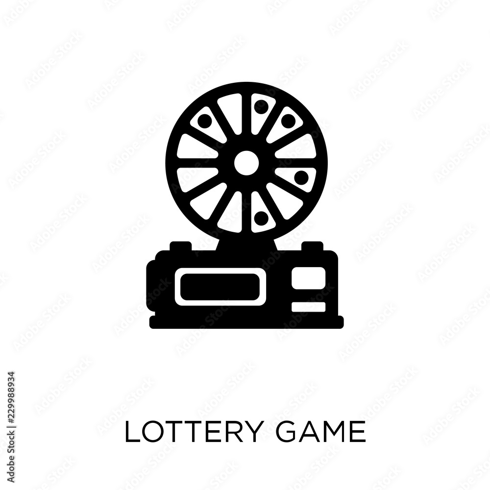 Lottery game icon. Lottery game symbol design from Arcade collection. Simple element vector illustration. Can be used in web and mobile.
