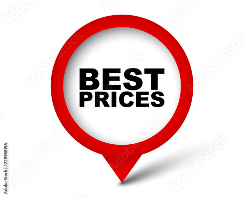 red vector banner best prices