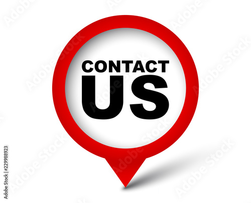 Free Download red vector banner contact us - GFXLoad
