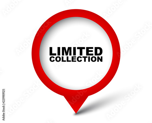 red vector banner limited colection