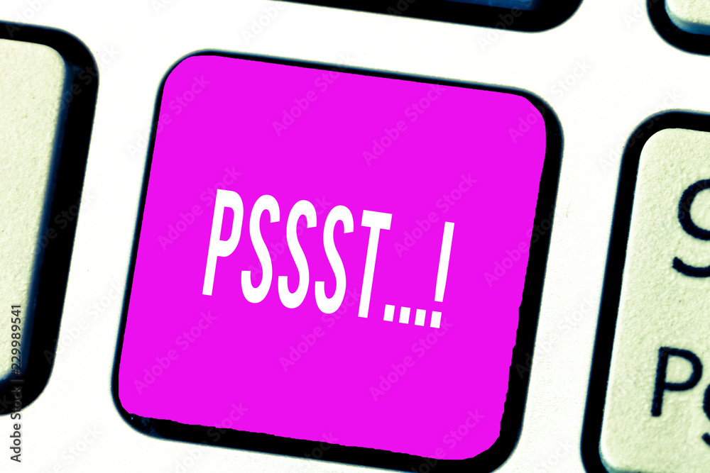Handwriting text Pssst.... Concept meaning Expression Way to attract attention of someone Be quiet Silence. Handwriting text Pssst.... Concept meaning Expression Way to attract attention of someone Be quiet Silence.