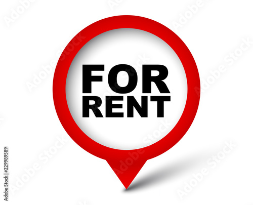 Free Download red vector banner for rent - GFXLoad