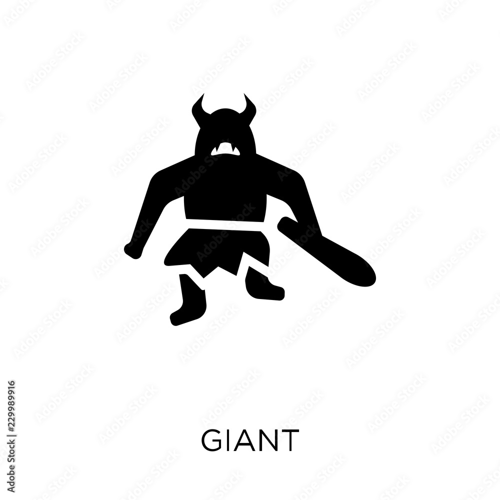 Giant icon. Giant symbol design from Fairy tale collection. Giant icon. Giant symbol design from Fairy tale collection.