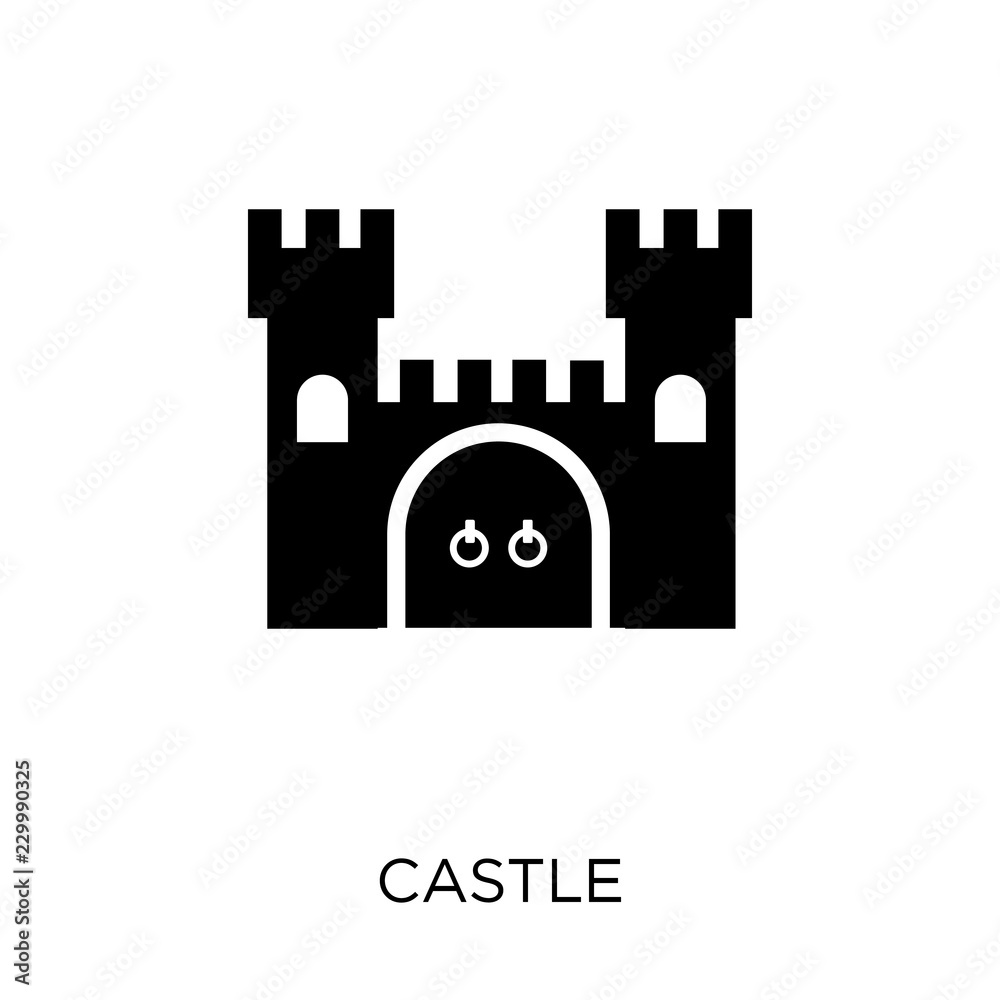 Castle icon. Castle symbol design from Fairy tale collection.