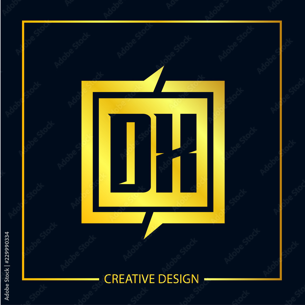 Initial Letter DX Logo Template Design Initial Letter DX Logo Template Design