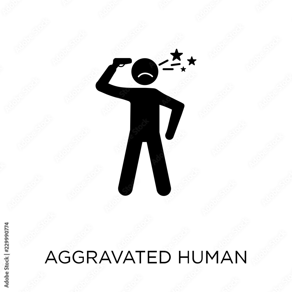 aggravated human icon. aggravated human symbol design from Feelings collection. aggravated human icon. aggravated human symbol design from Feelings collection.