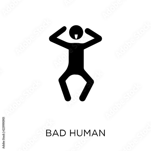 bad human icon. bad human symbol design from Feelings collection.