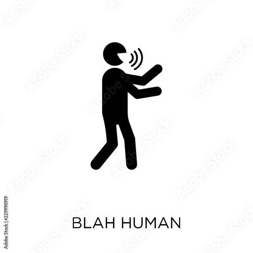 blah human icon. blah human symbol design from Feelings collection.