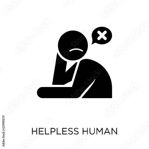 helpless human icon. helpless human symbol design from Feelings collection.