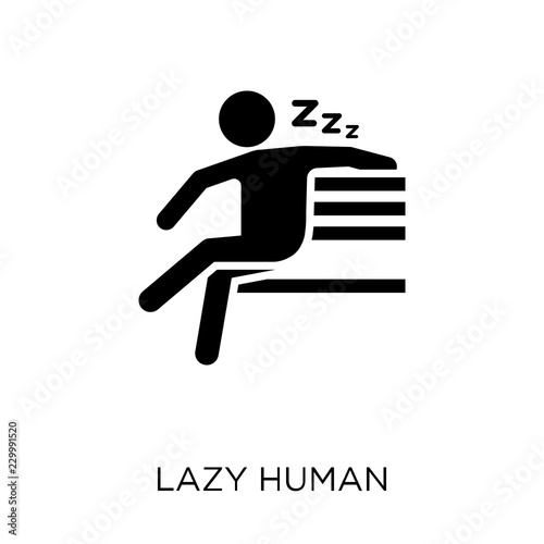 lazy human icon. lazy human symbol design from Feelings collection.