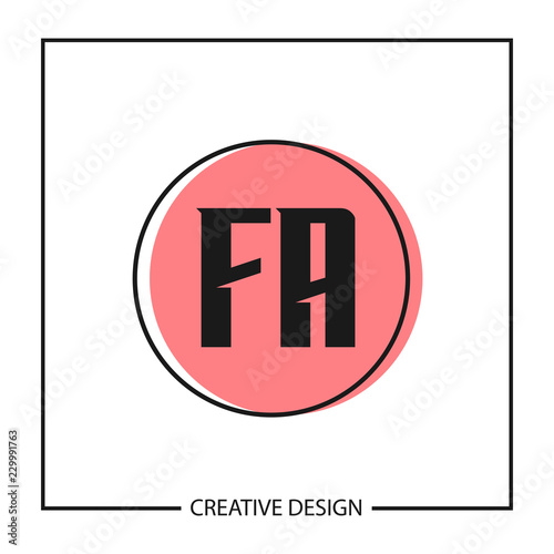 Initial Letter Logo FA Template Design © Scooby