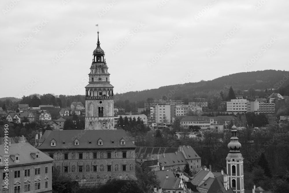 The historical town of popular tourist Cesky Krumlov