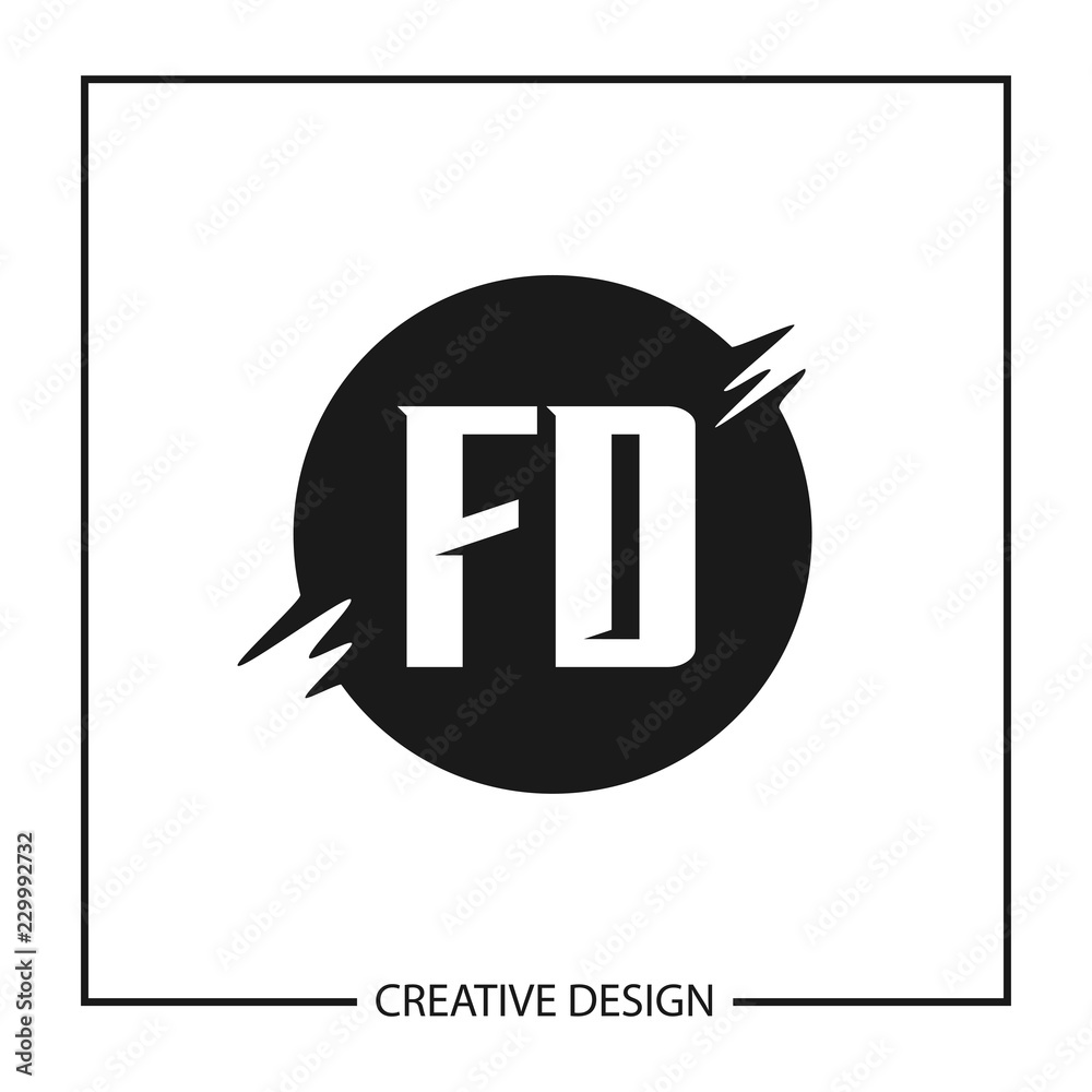 Initial Letter Logo FD Template Design Initial Letter Logo FD Template Design